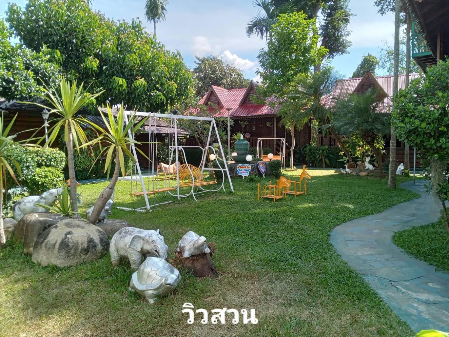 เรือนแฝด Brook View Hotel Pai Exterior photo